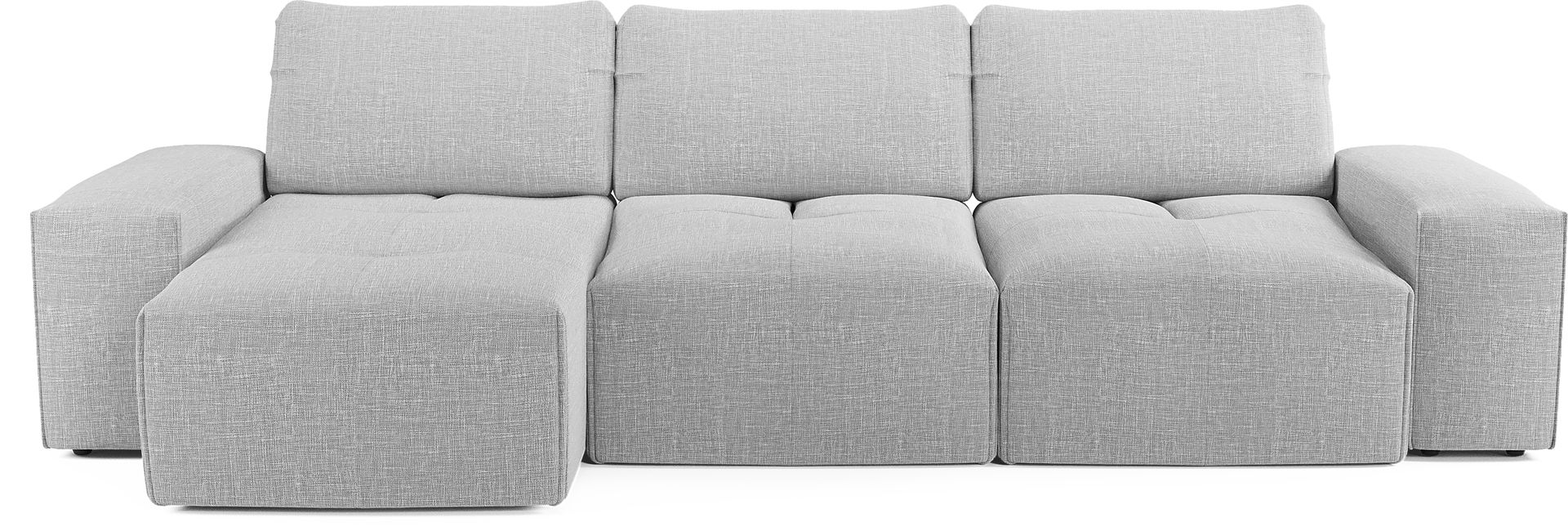 Laney Park Light Gray 3 Pc Sectional - Image 1