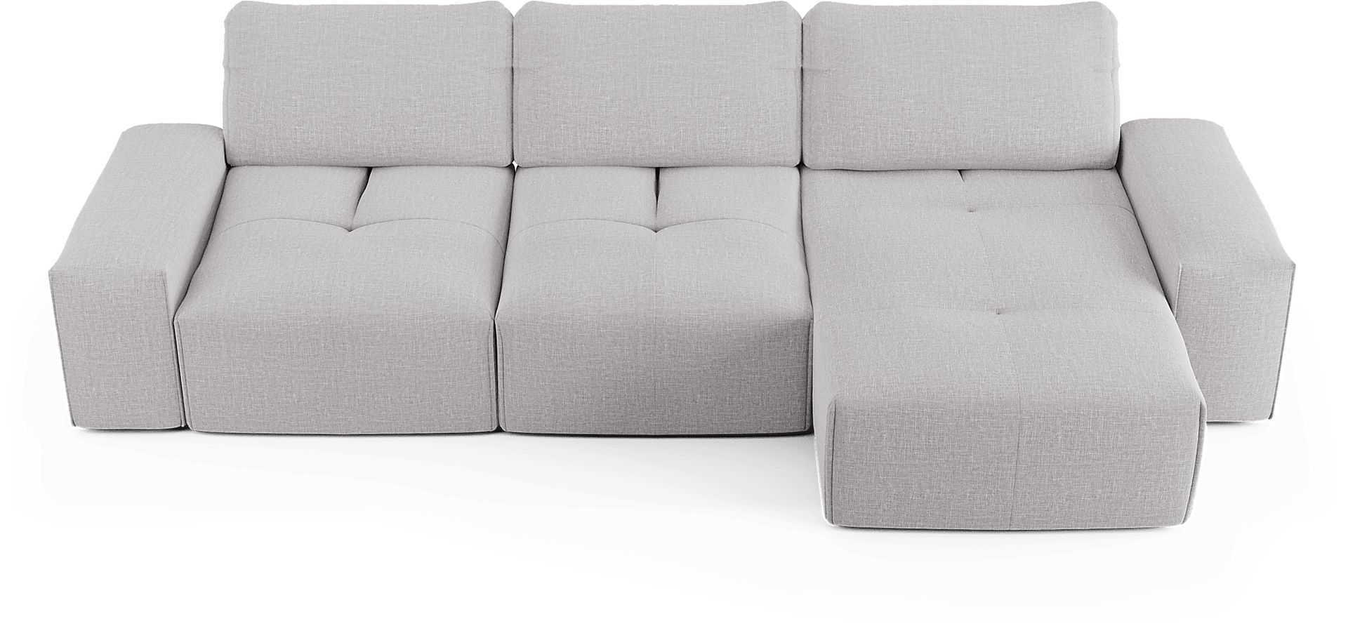 Laney Park Light Gray 3 Pc Sectional - Image 4