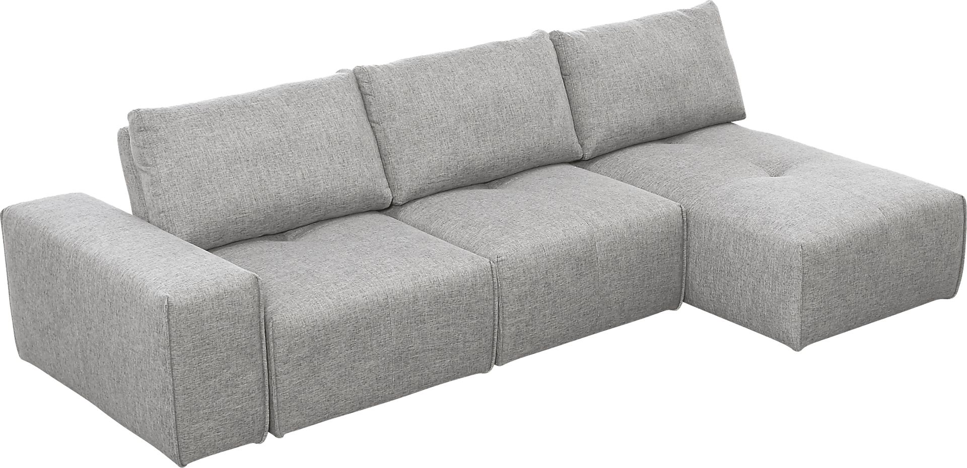 Laney Park Light Gray 4 Pc Sectional - Image 3