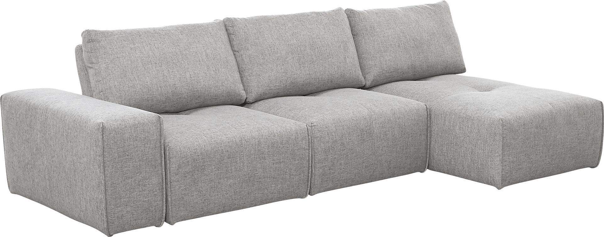 Laney Park Light Gray 4 Pc Sectional - Image 1