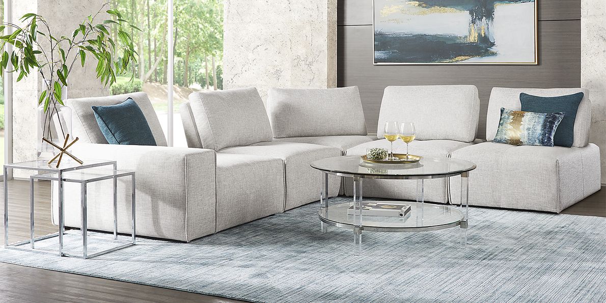 Laney Park Light Gray 5 Pc Sectional Rooms To Go
