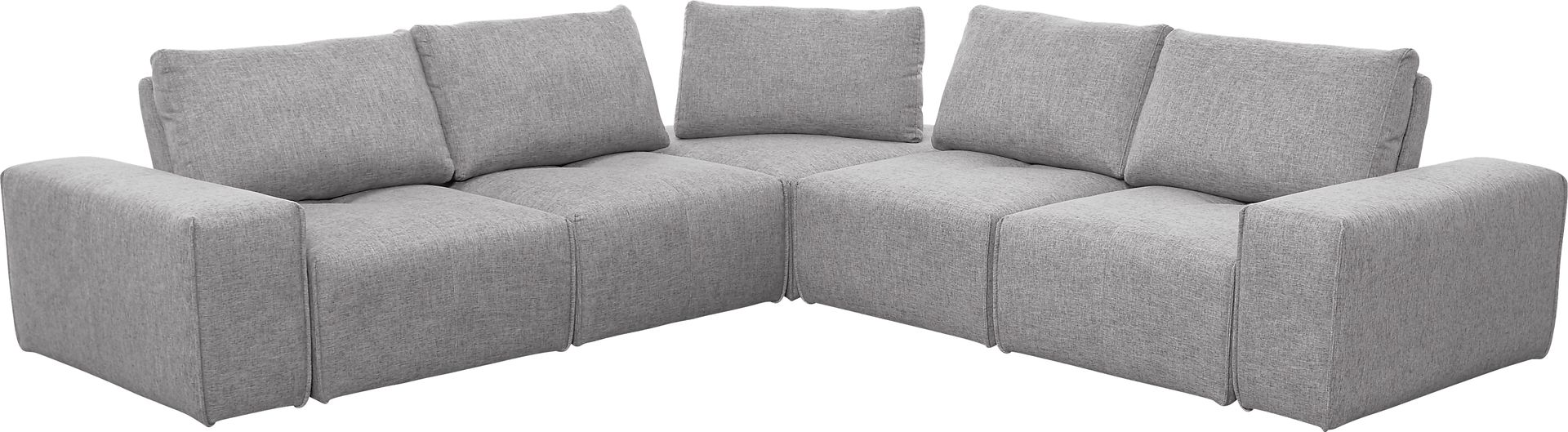 Laney Park Light Gray 5 Pc Sectional - Image 1