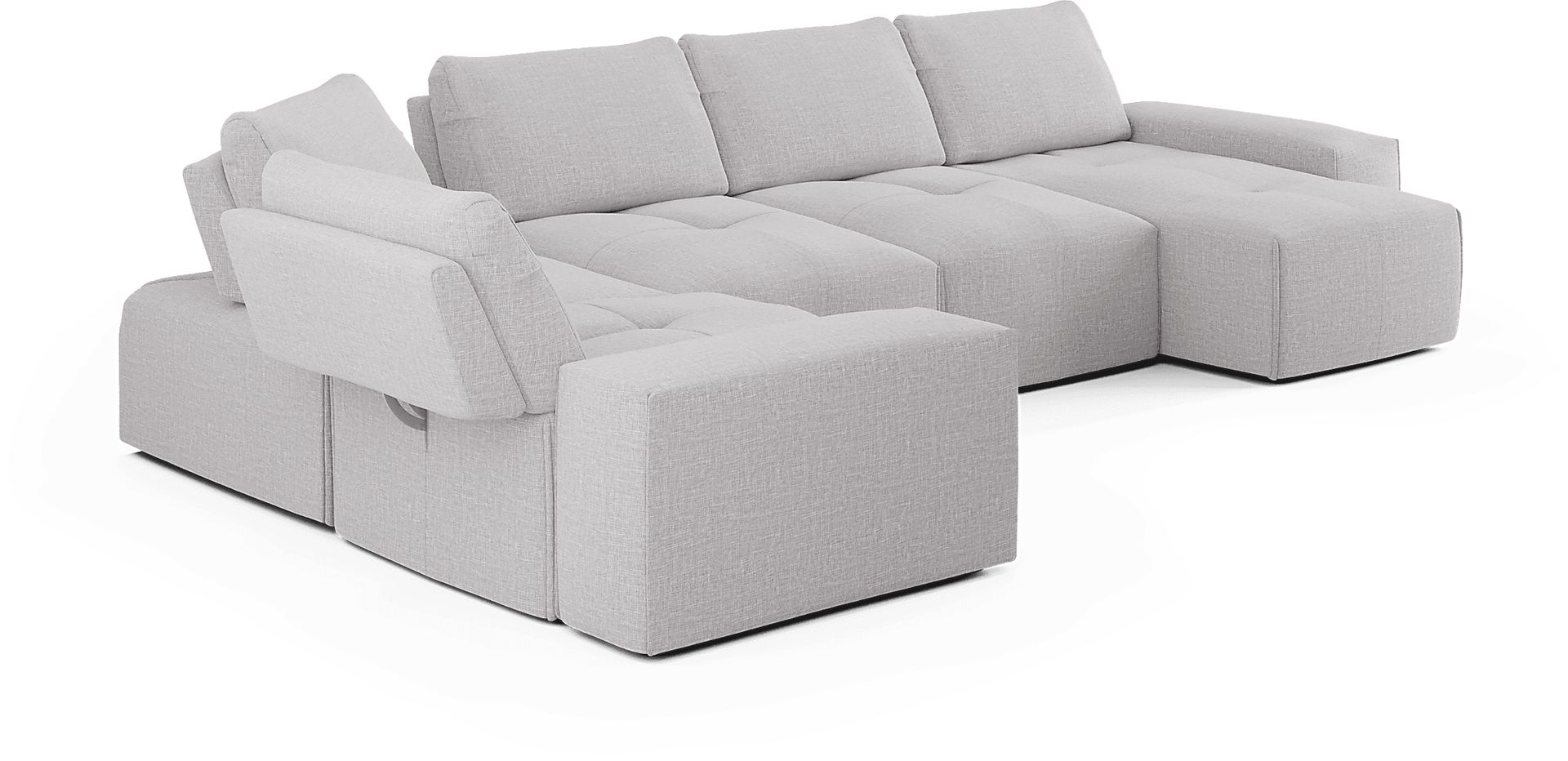 Laney Park Light Gray 6 Pc Sectional - Image 3