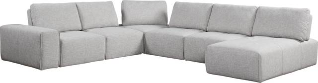 Laney Park Light Gray 6 Pc Sectional - Thumbnail - Image 1