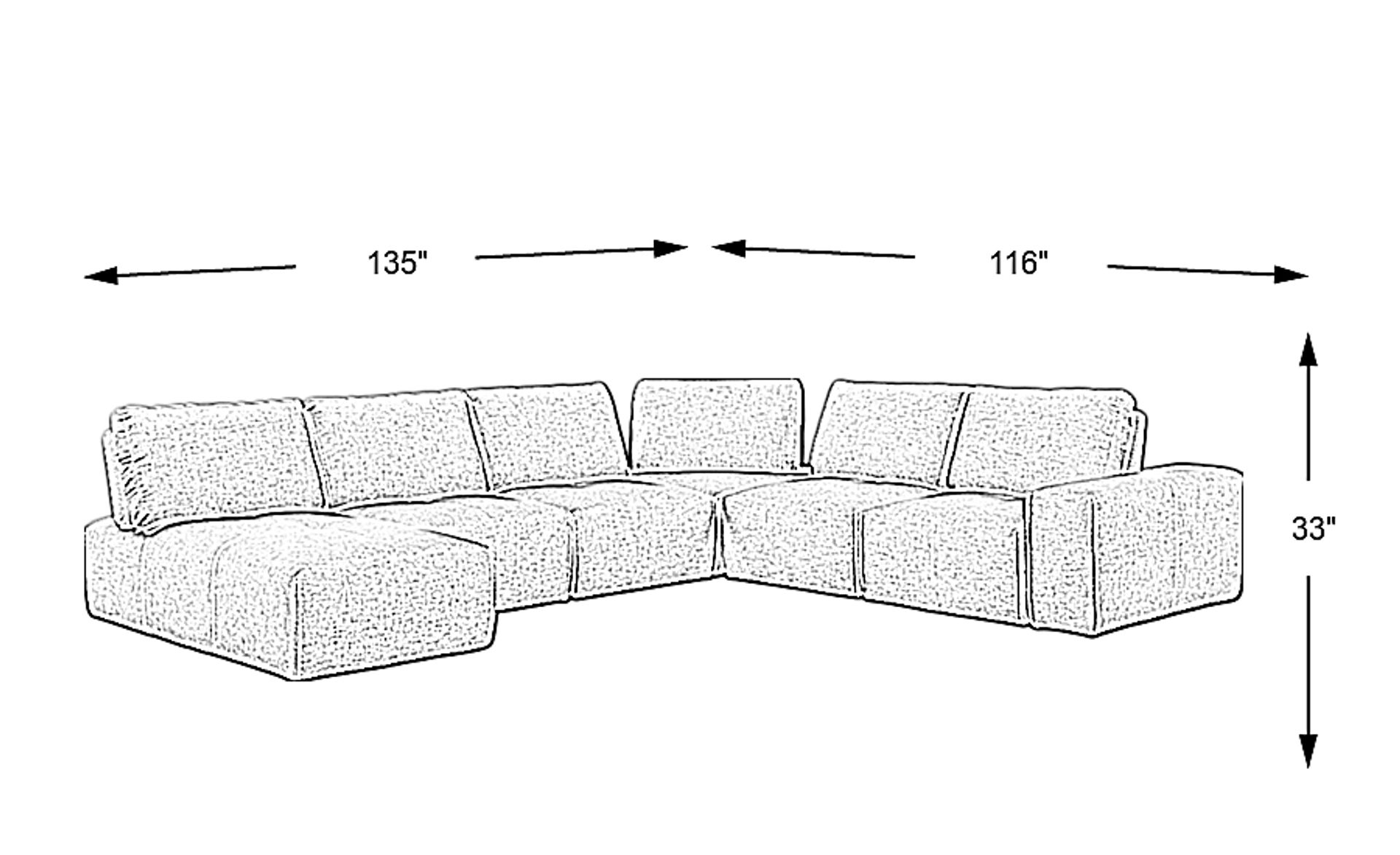 Dimension Image. Please refer to the Dimension Tab on this page for dimension details.