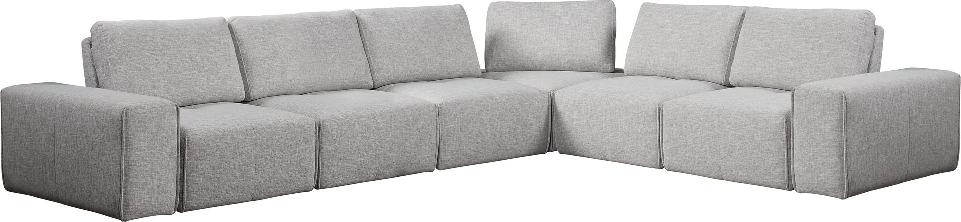 Laney Park Light Gray 6 Pc Sectional - Image 1