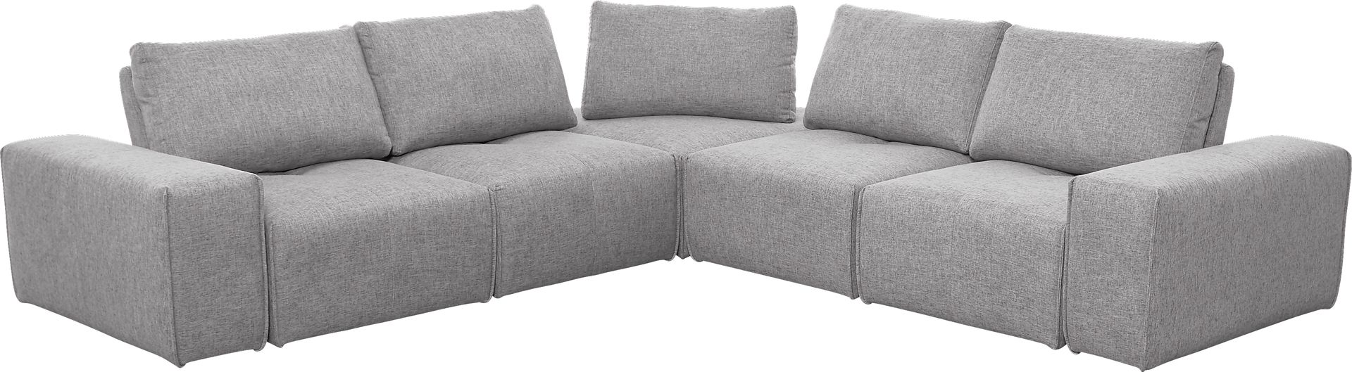 Laney Park Light Gray 7 Pc Sectional - Image 1