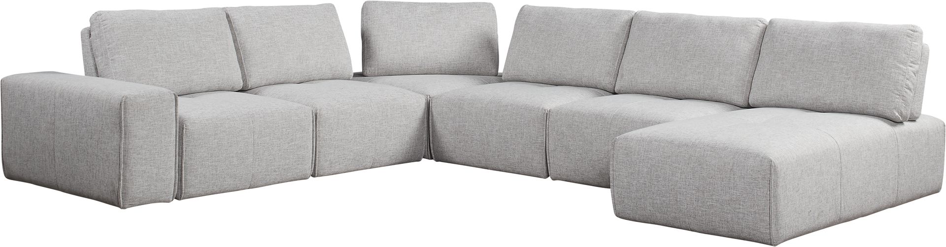 Laney Park Light Gray 7 Pc Sectional - Image 1
