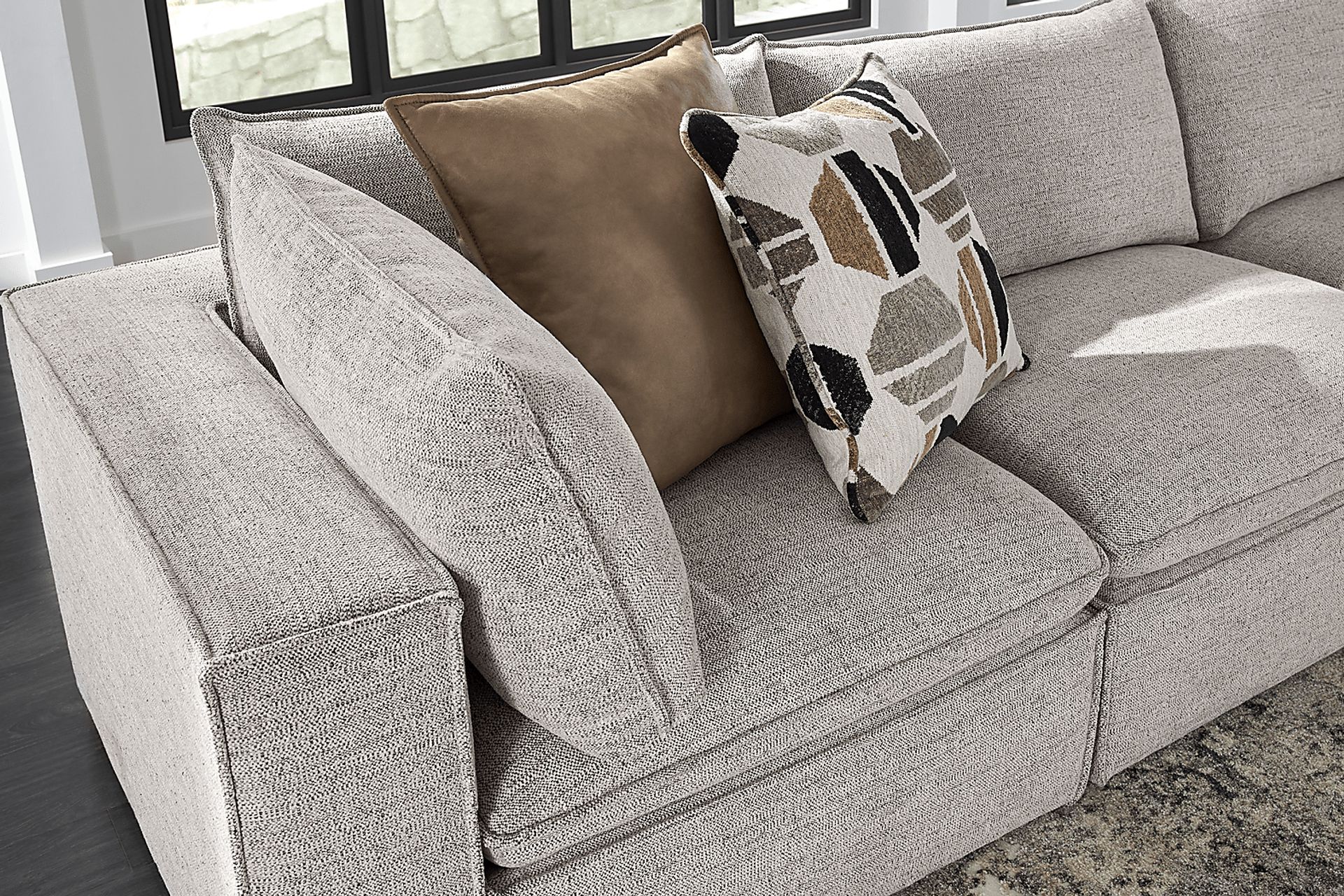 Langford Park Beige 4 Pc Sectional - Image 3