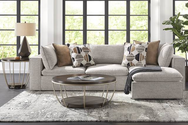 Langford Park Beige 4 Pc Sectional - Thumbnail - Image 2
