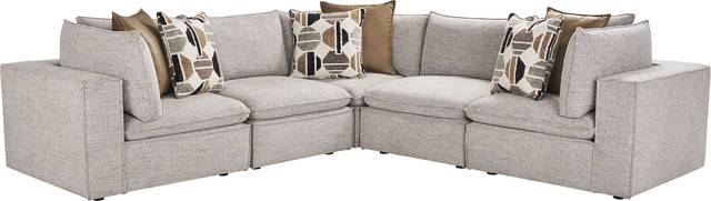 Langford Park Beige 5 Pc Sectional - Thumbnail - Image 1