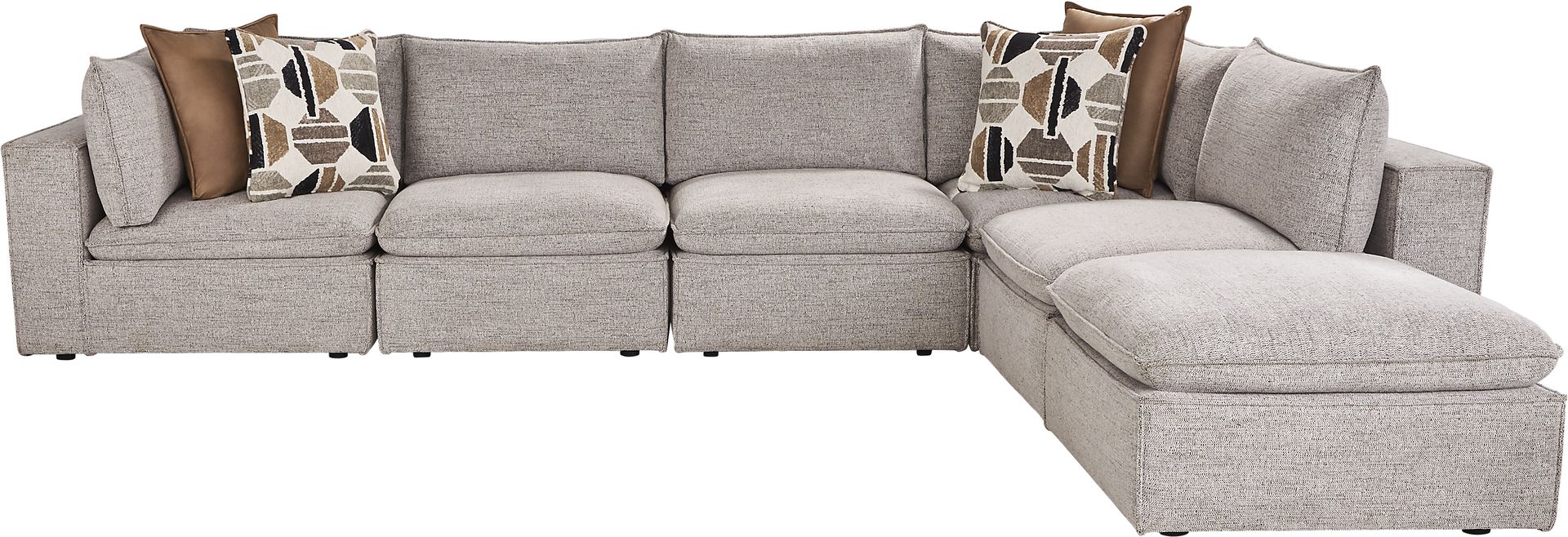 Langford Park Beige 6 Pc Sectional - Image 1