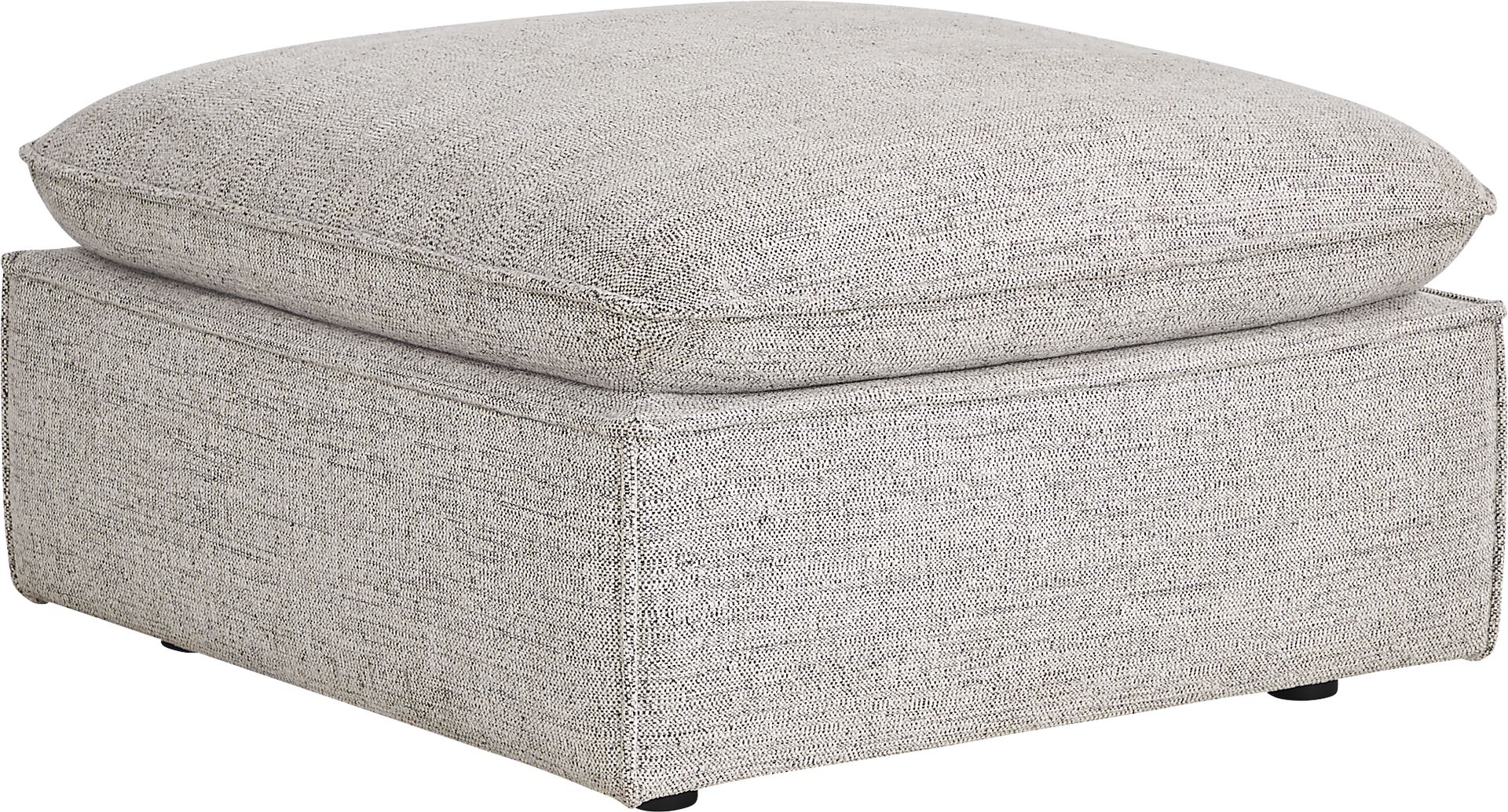 Langford Park Beige Ottoman - Image 1