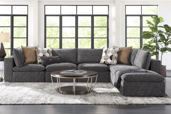 Langford Park 6 Pc Sectional With Bumper Ottoman