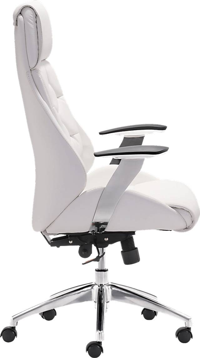 Langley Path White Desk Chair - Thumbnail - Image 2