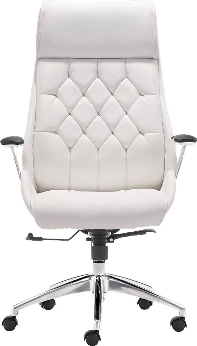 Langley Path White Desk Chair - Thumbnail - Image 3