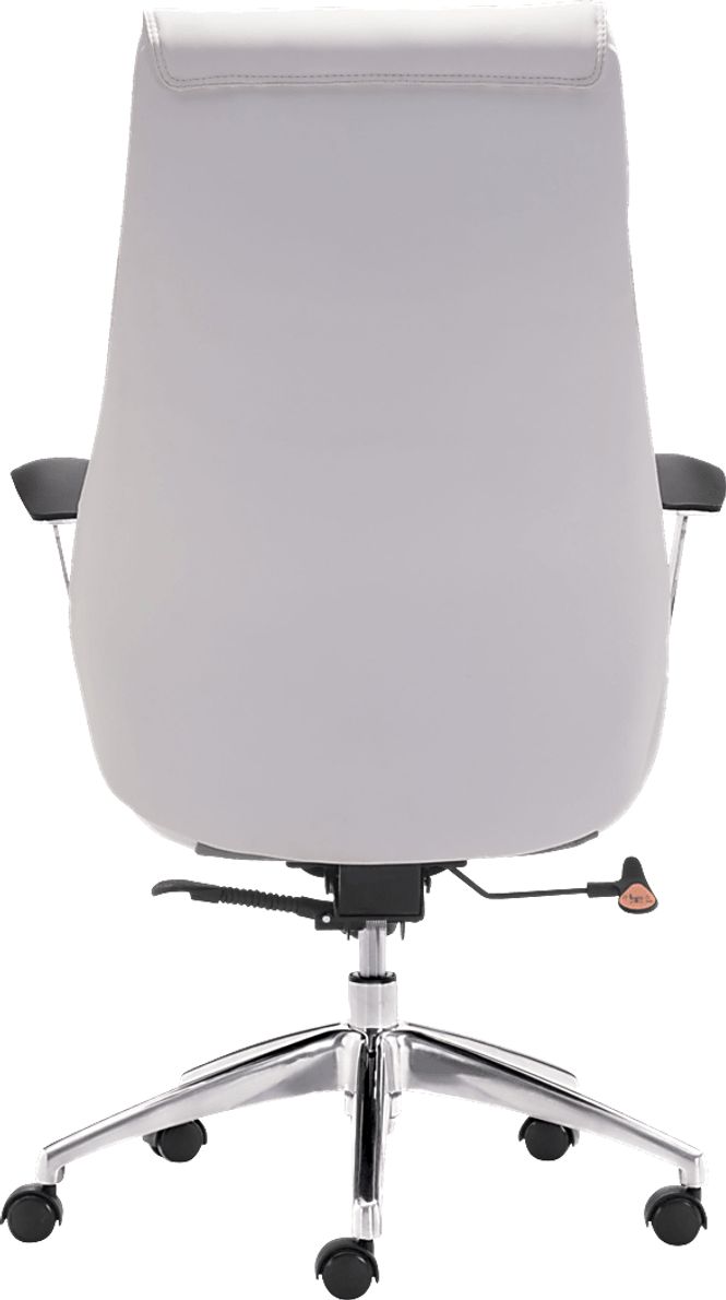Langley Path White Desk Chair