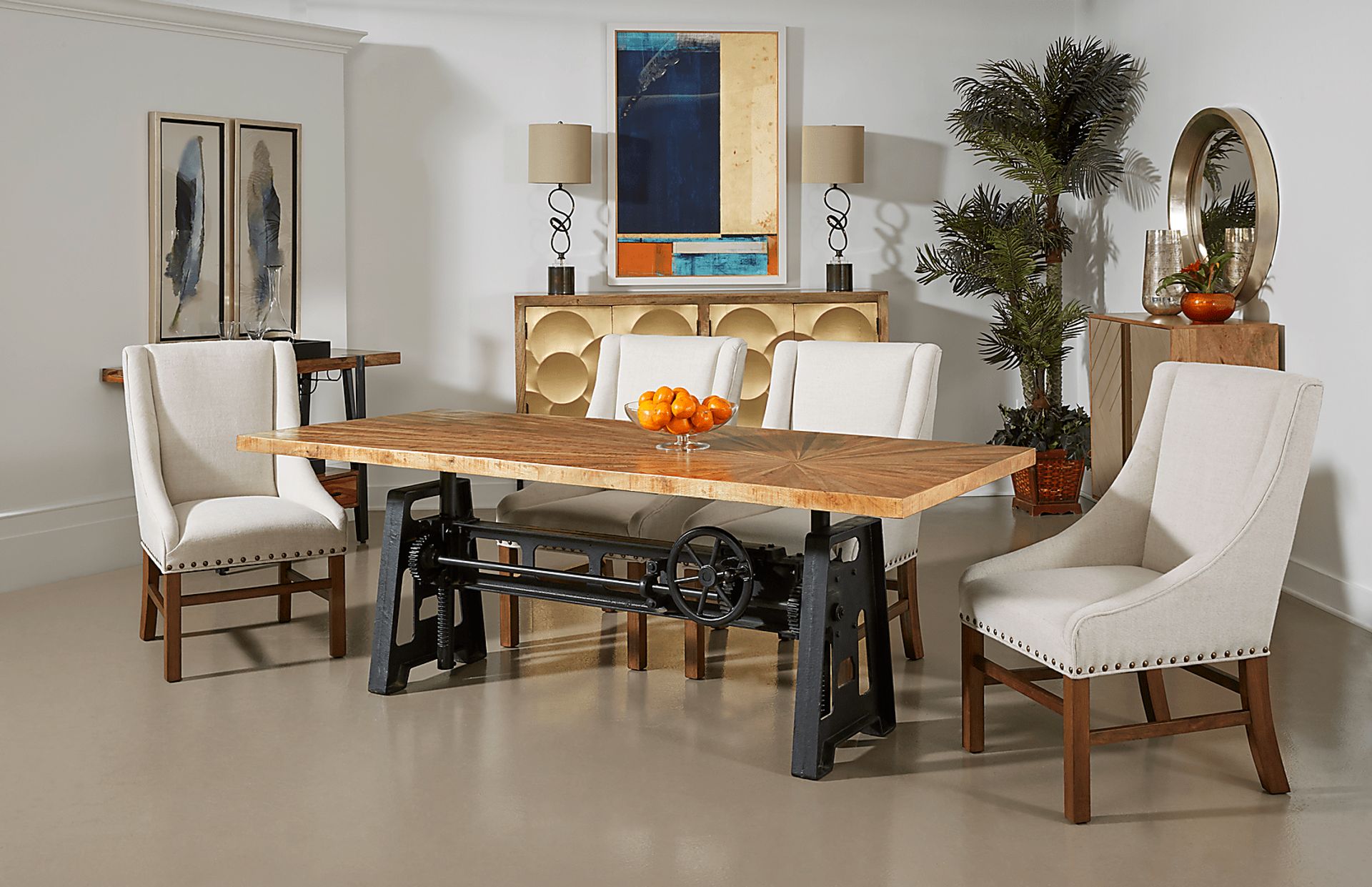 Langstane Brown Dining Table - Image 4
