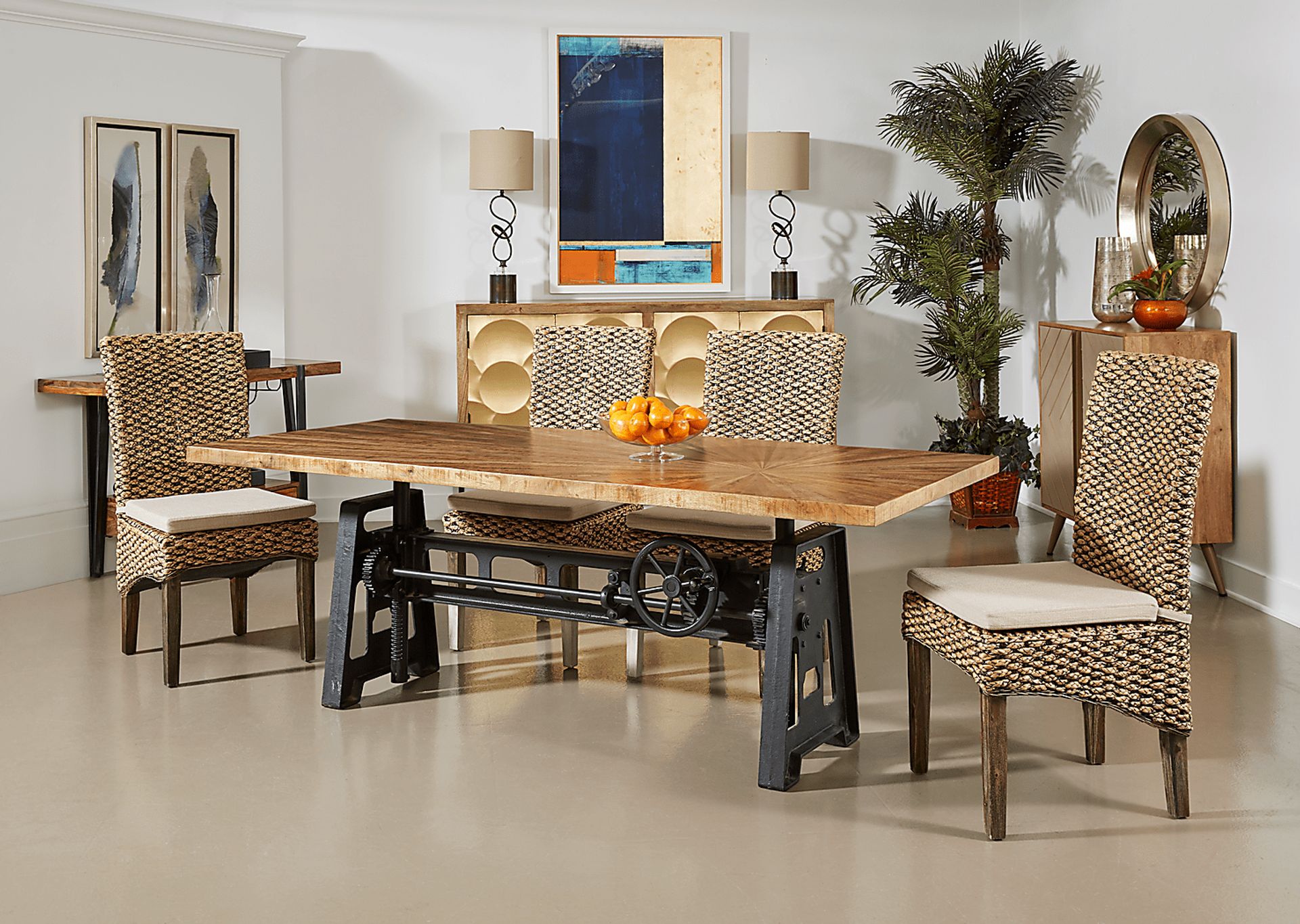 Langstane Brown Dining Table - Image 5