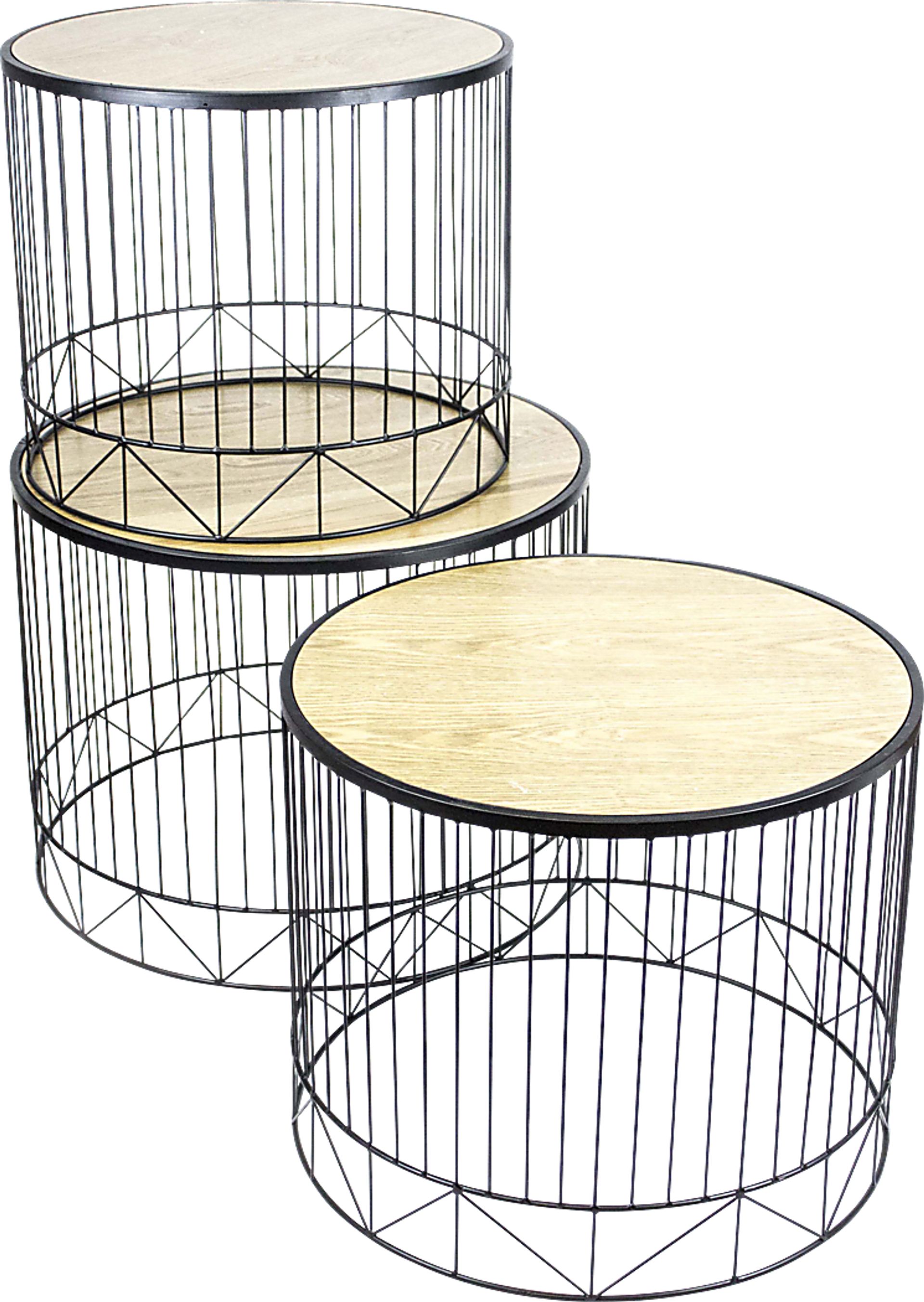 Lanham Cream Set of 3 Accent Tables - Image 1