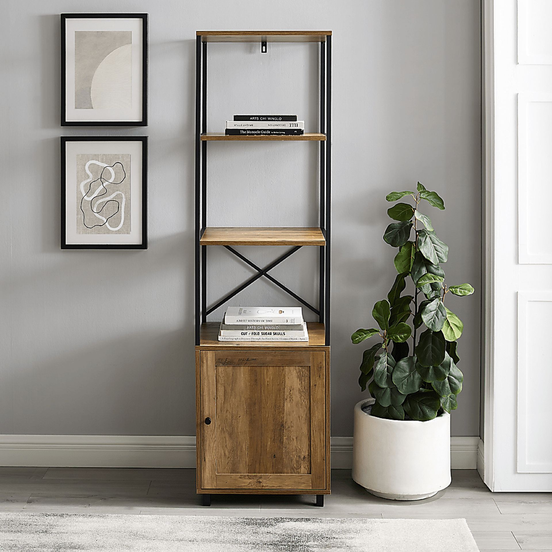 Lanhorne Brown Bookcase - Image 6