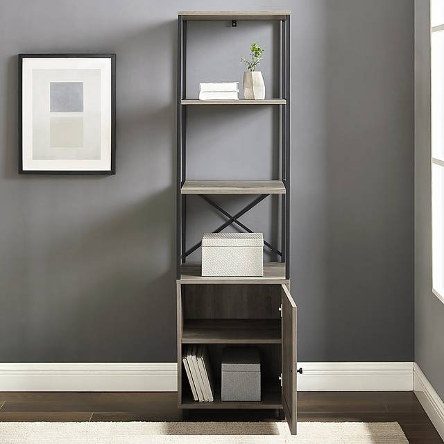 Lanhorne Gray Bookcase - Thumbnail - Image 7