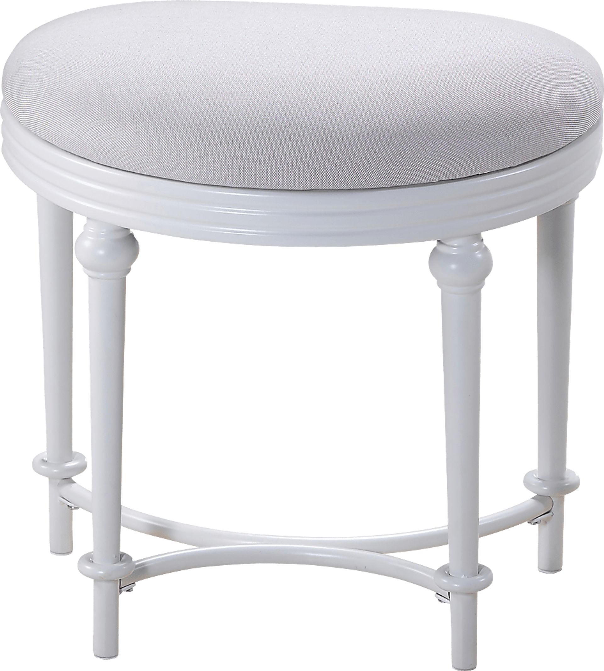 Lani Off-White Vanity Stool - Image 1