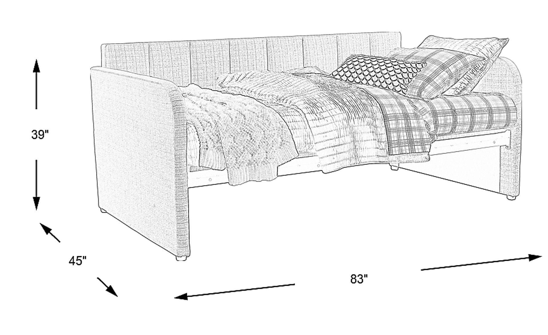 Dimension Image. Please refer to the Dimension Tab on this page for dimension details.