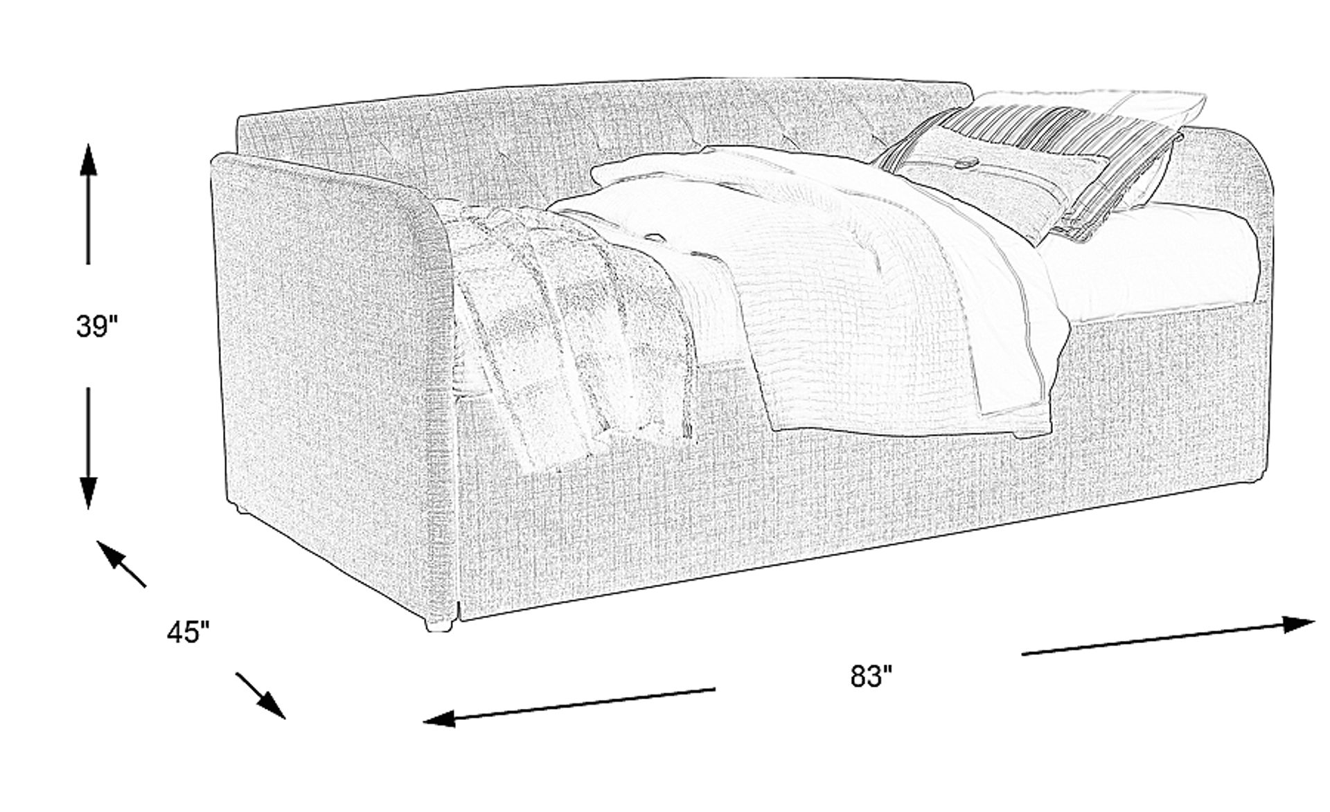 Dimension Image. Please refer to the Dimension Tab on this page for dimension details.