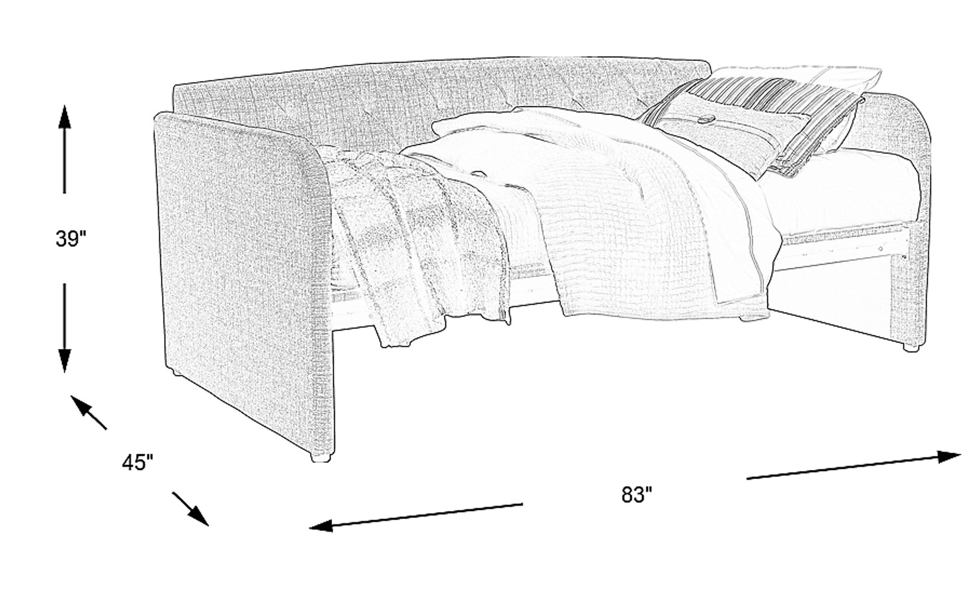 Dimension Image. Please refer to the Dimension Tab on this page for dimension details.