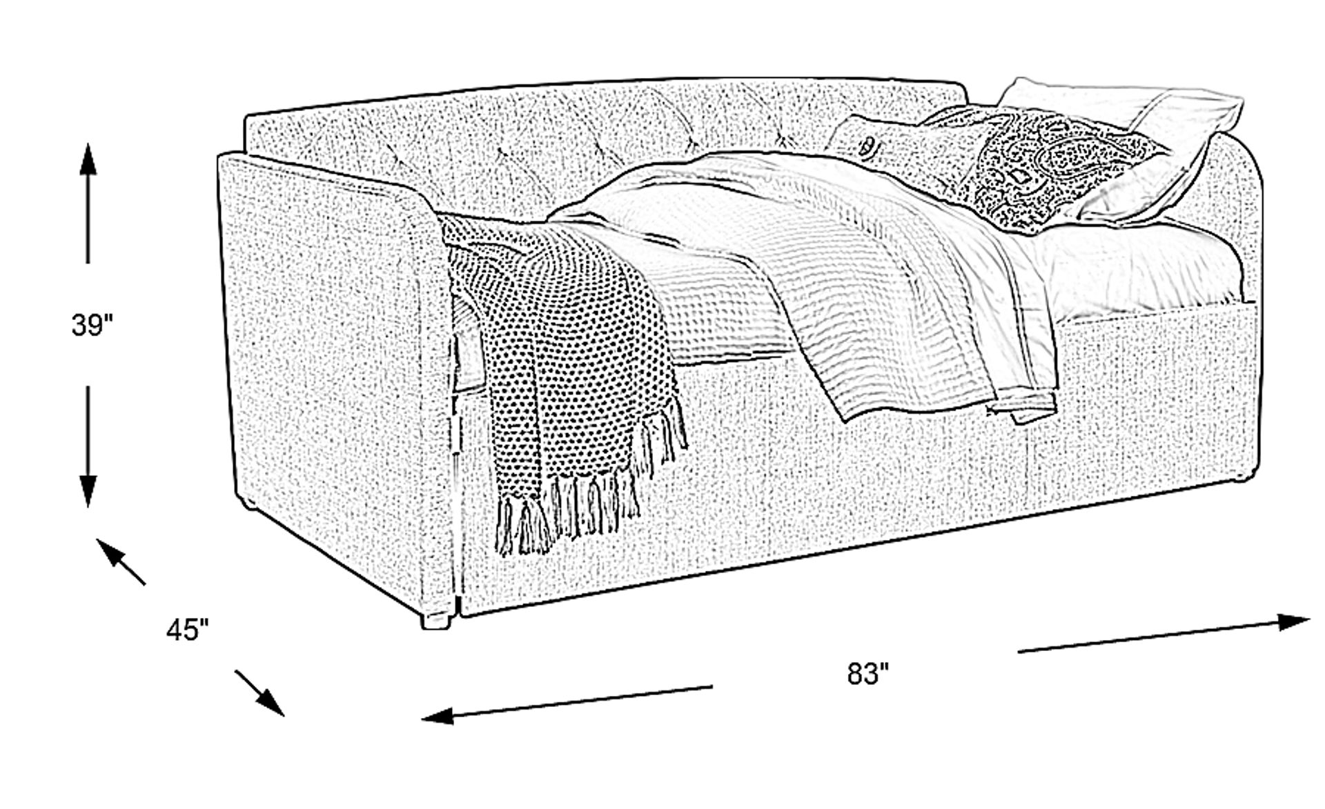 Dimension Image. Please refer to the Dimension Tab on this page for dimension details.