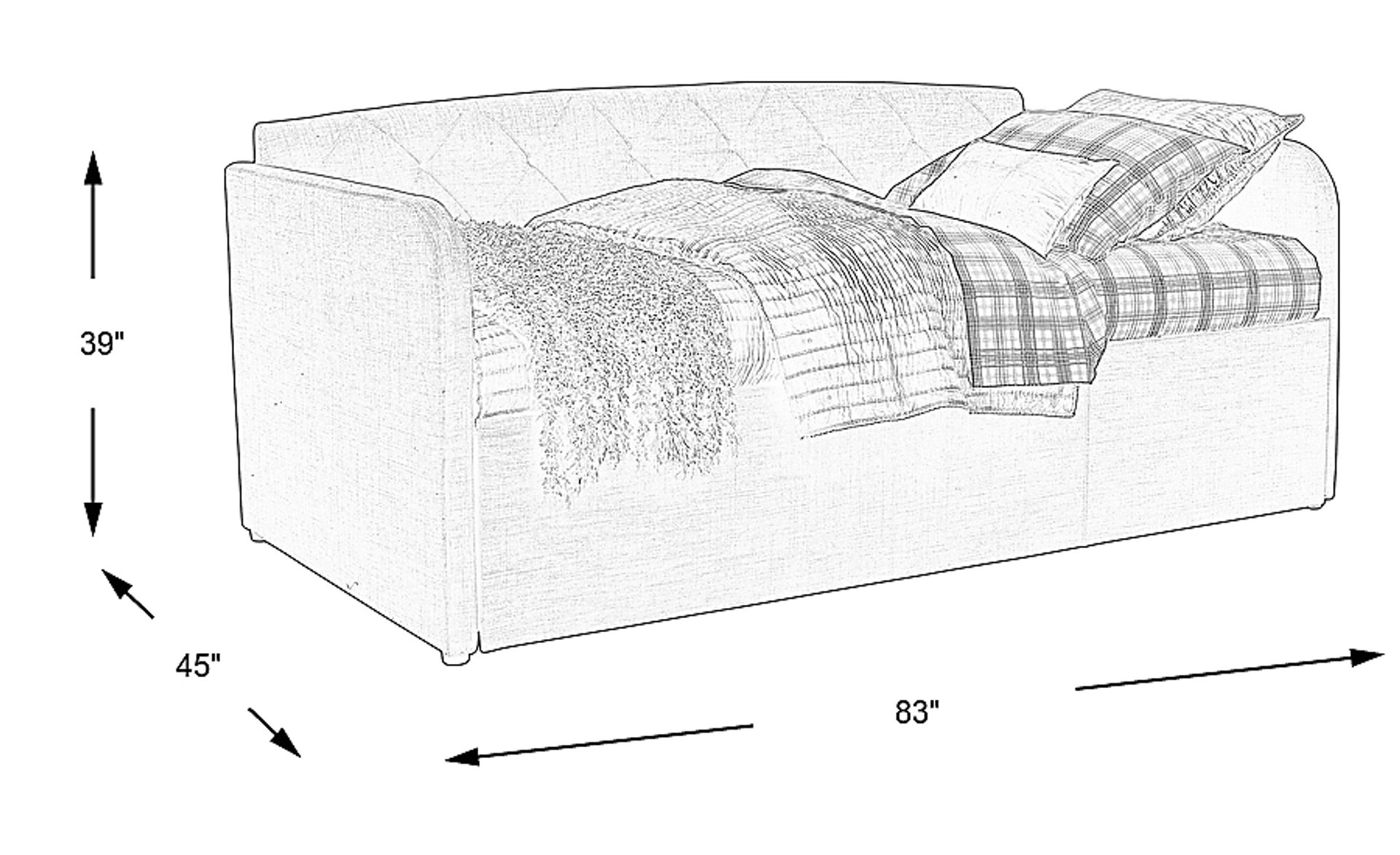 Dimension Image. Please refer to the Dimension Tab on this page for dimension details.