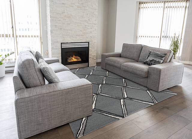 Lanigar Charcoal 8' x 10' Rug - Thumbnail - Image 2