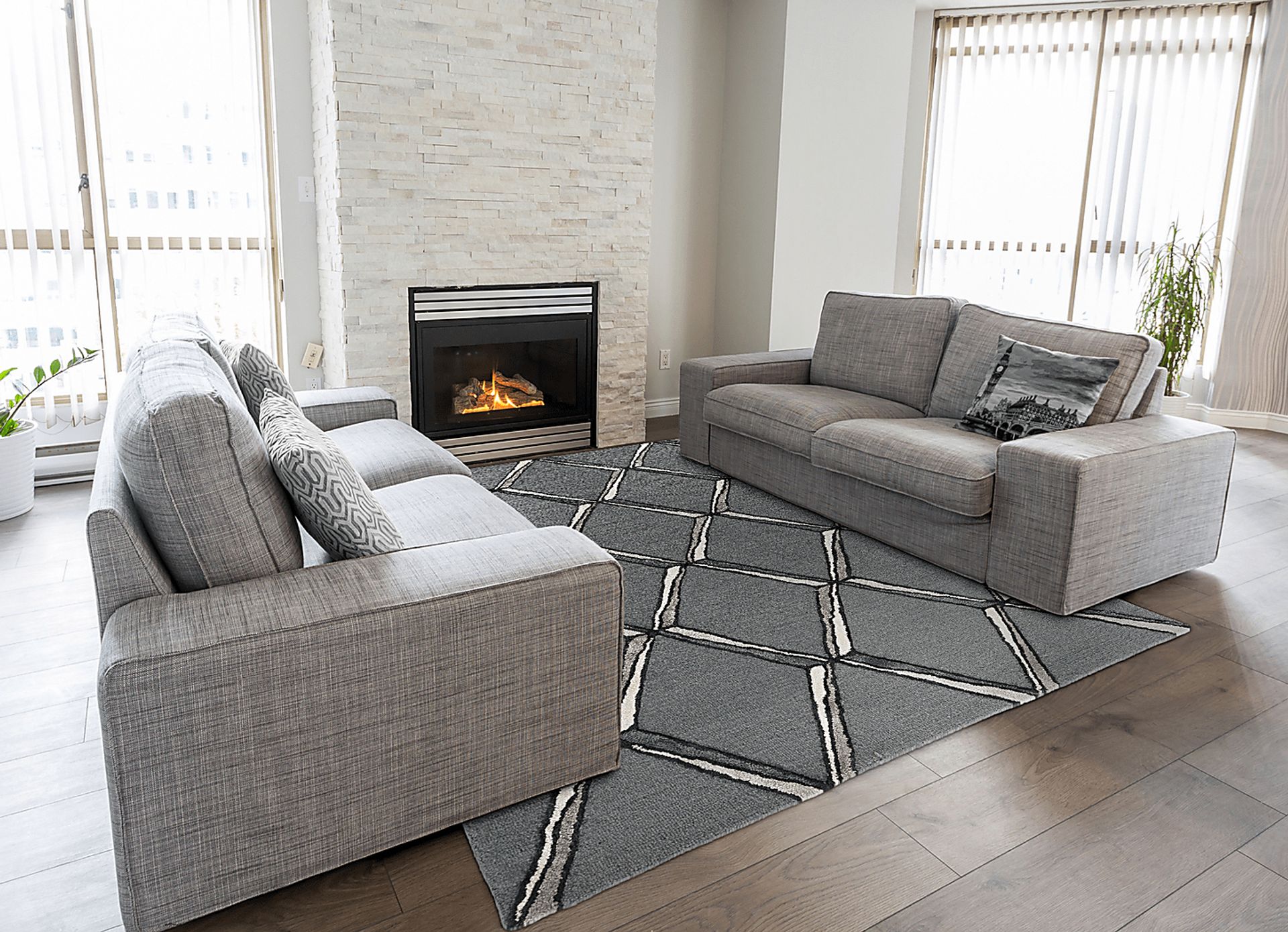 Lanigar Charcoal 8' x 10' Rug - Image 2