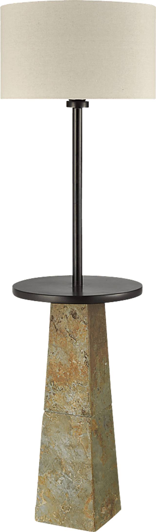 Lannigan Gray Outdoor Floor Lamp - Thumbnail - Image 4