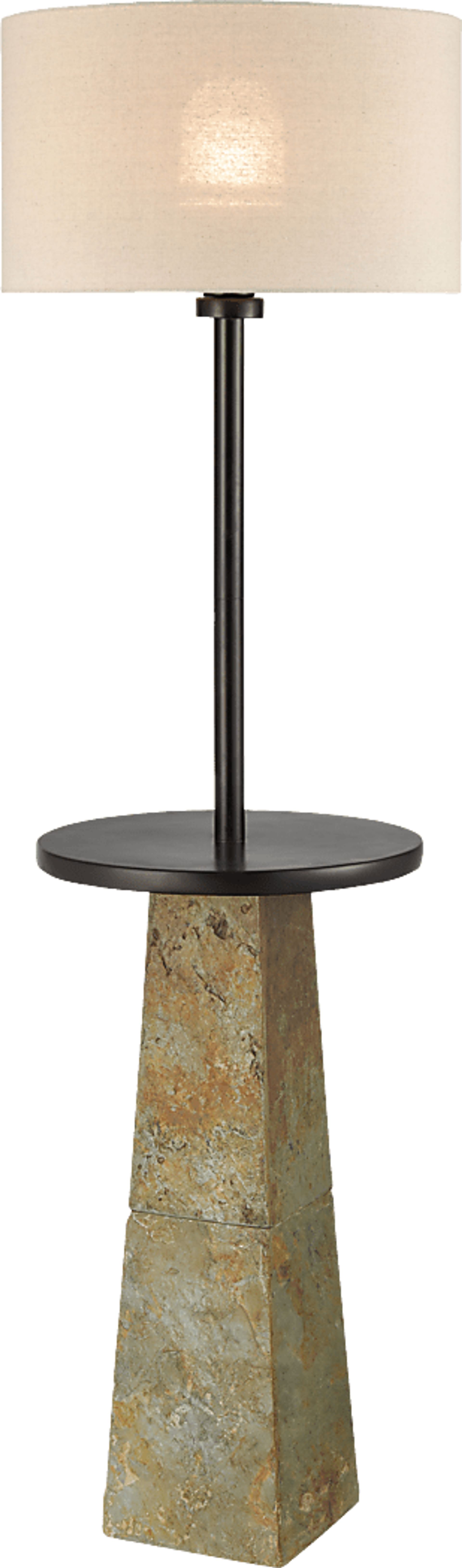 Lannigan Gray Outdoor Floor Lamp - Image 1