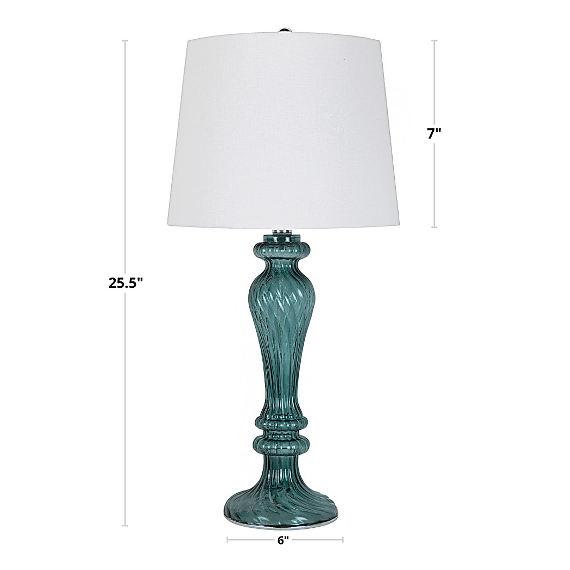 Lannoo Hills Turquoise Lamp, Set of 2 - Image 7