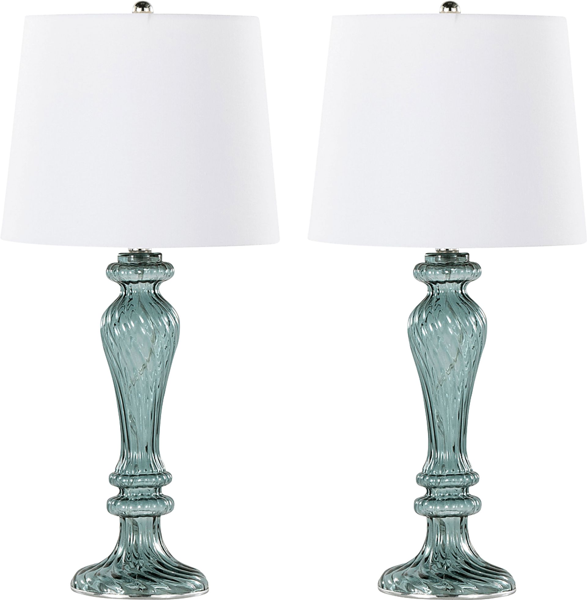 Lannoo Hills Turquoise Lamp, Set of 2 - Image 1