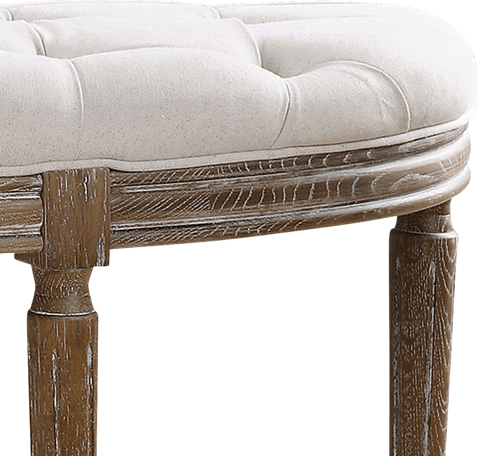 Lanntair Linen Accent Bench - Image 2