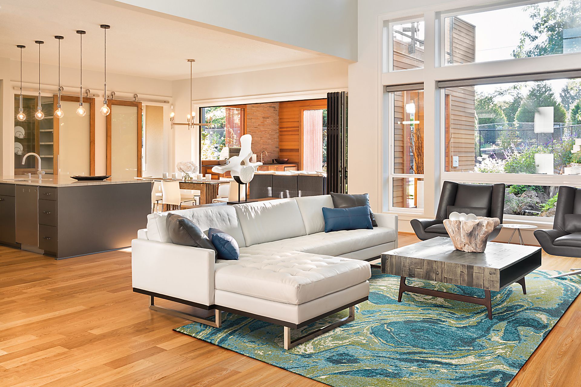 Lanore Teal 5' x 7'6 Rug - Image 2