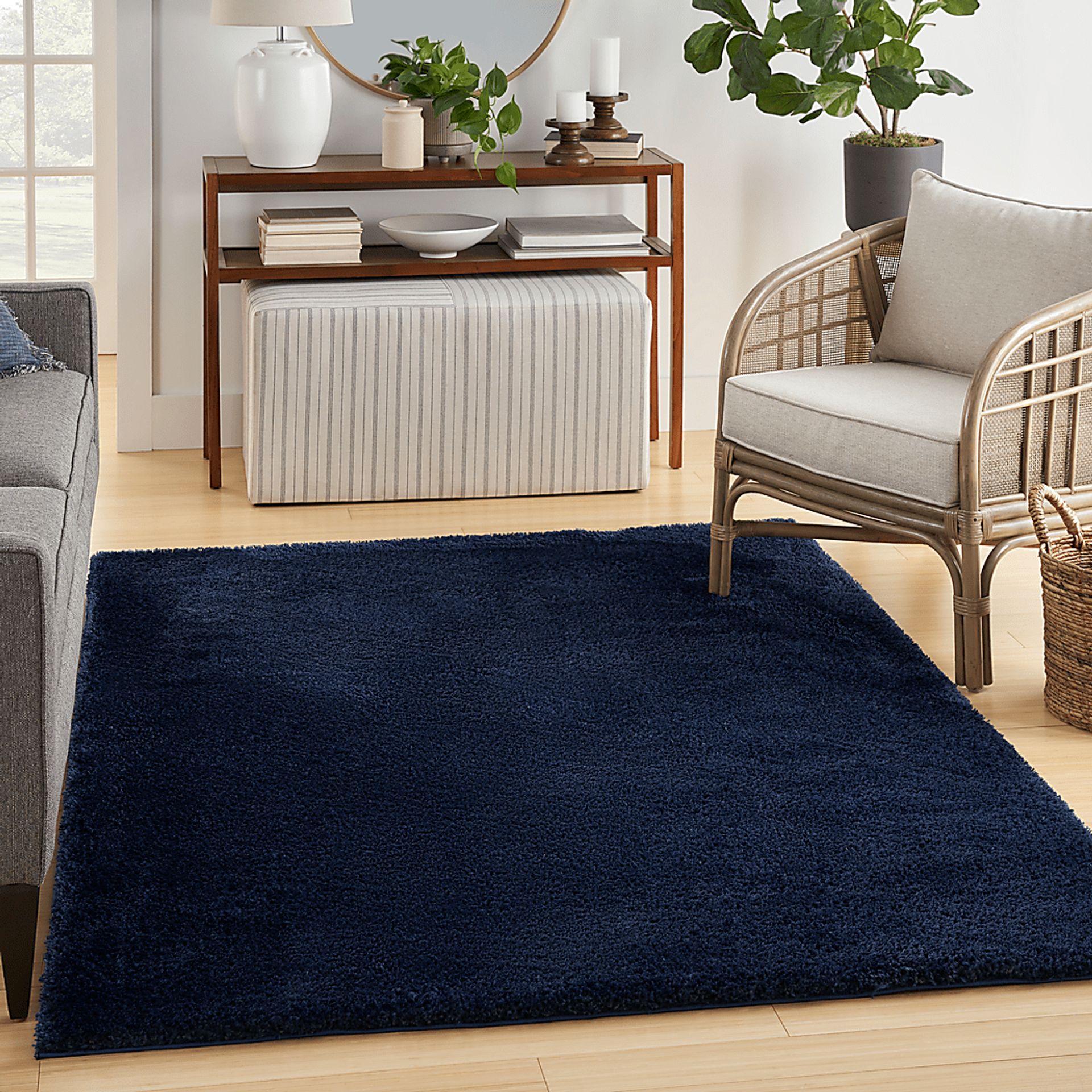 Lanstead Navy 7'10 x 9'10 Rug - Image 3