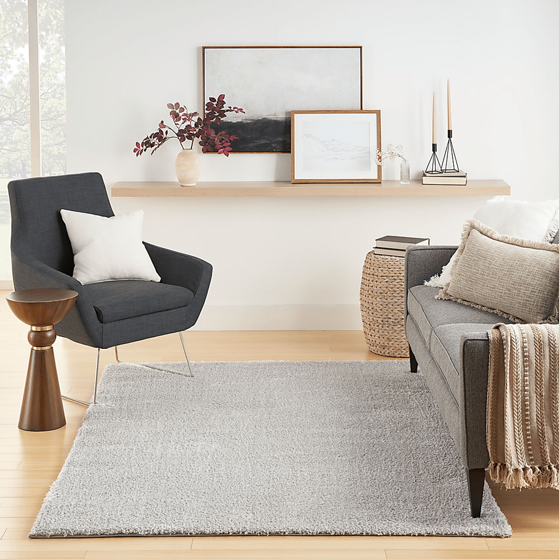 Lanstead Silver 7'10 x 9'10 Rug - Image 2