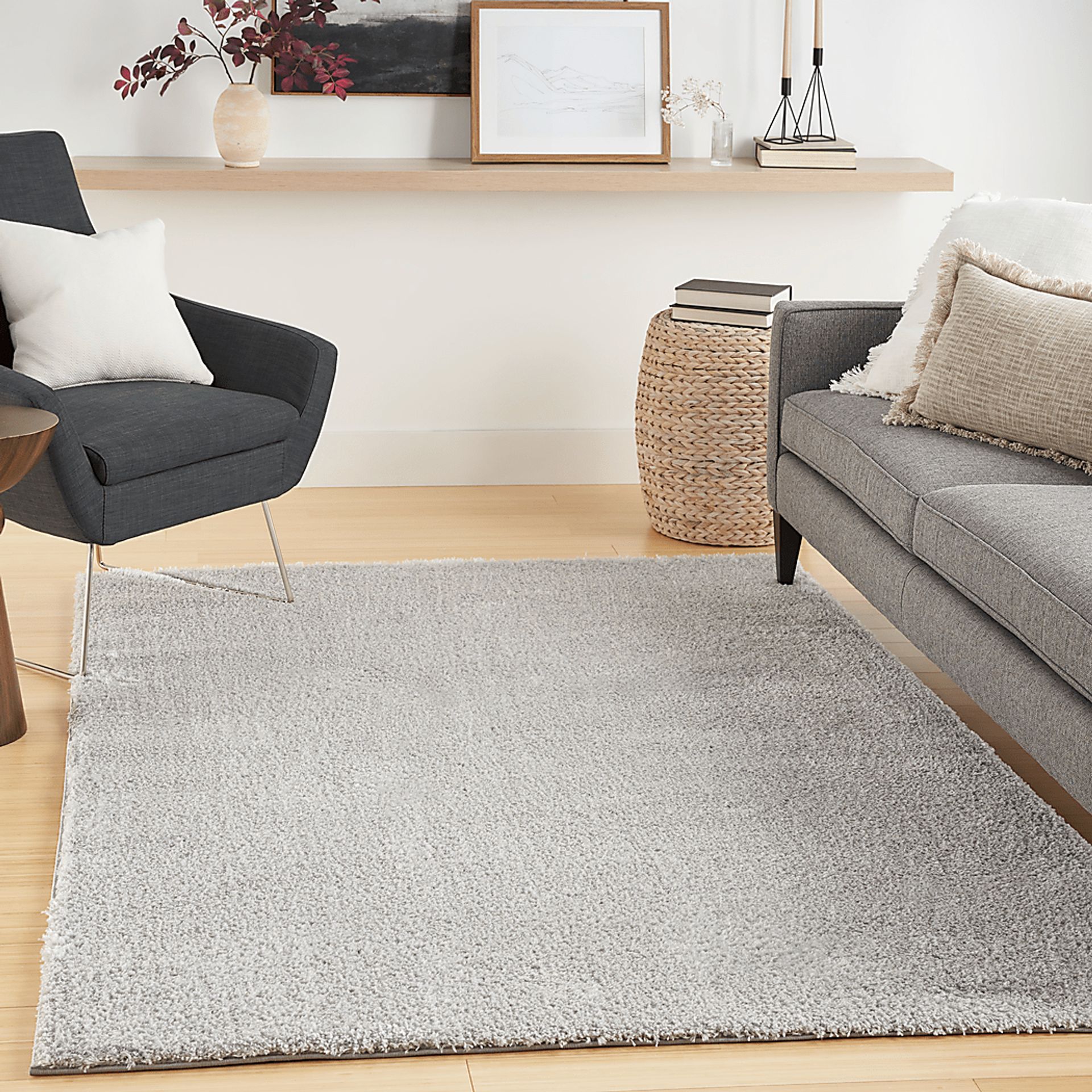 Lanstead Silver 7'10 x 9'10 Rug - Image 3