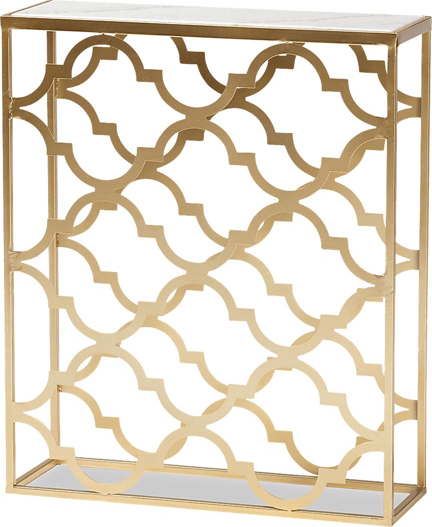 Lanthen Gold Console Table