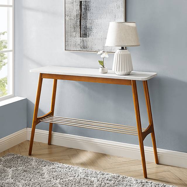 Lanvale White Sofa Table - Thumbnail - Image 6