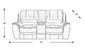 Lanzo Leather Dual Power Reclining Loveseat