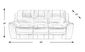 Lanzo Leather Dual Power Reclining Sofa