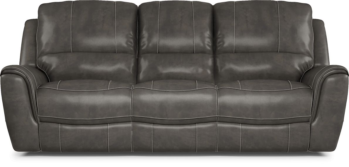 Go Sofa Reclining To Gray Power Leather Dual Lanzo Rooms -