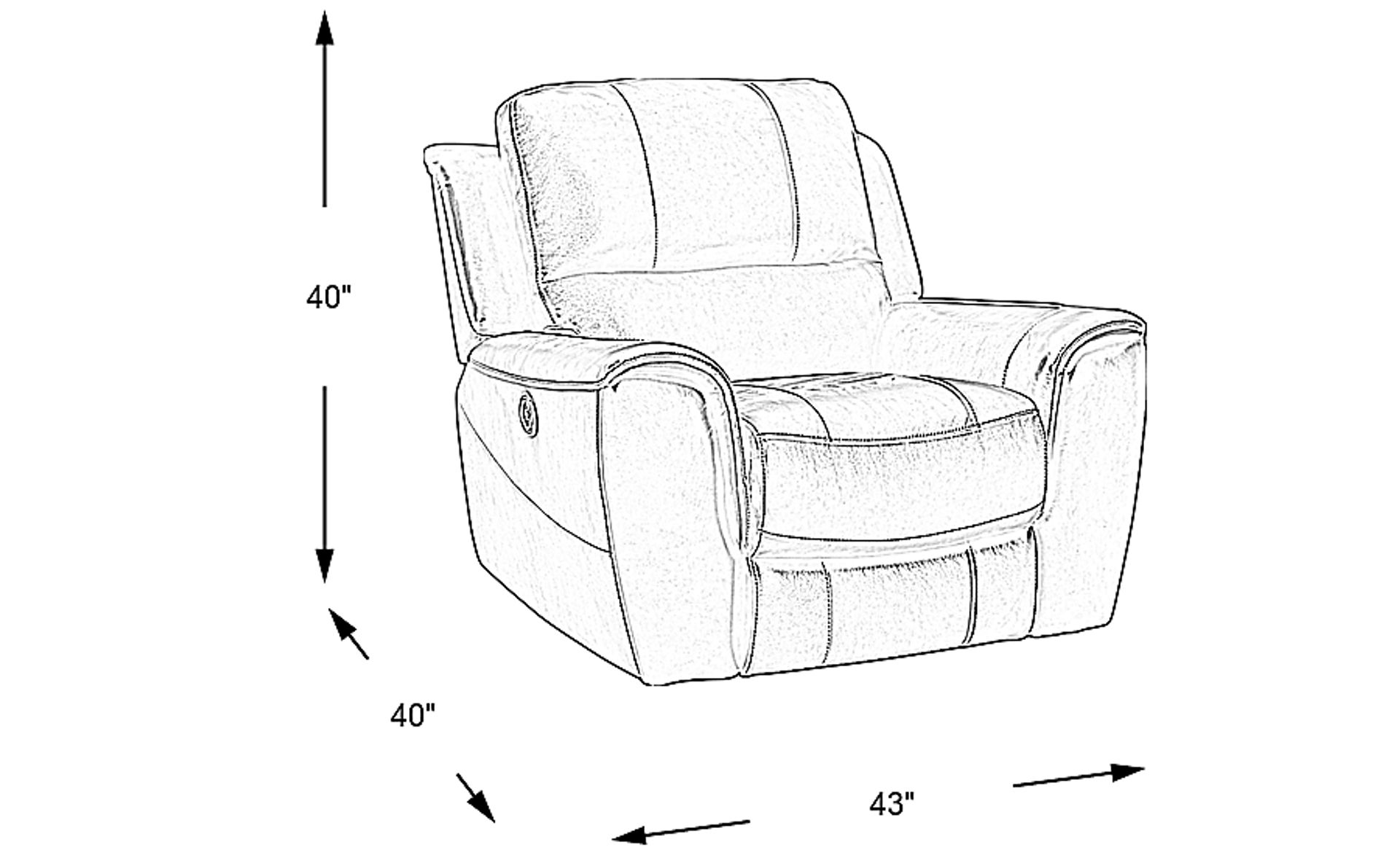 Dimension Image. Please refer to the Dimension Tab on this page for dimension details.