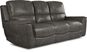 Lanzo Gray Leather 8 Pc Living Room with Reclining Sofa